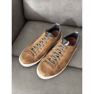 Martin Dingman Cameron Sneakers Mens 10 M Pebble Grain Leather Slip On Classic